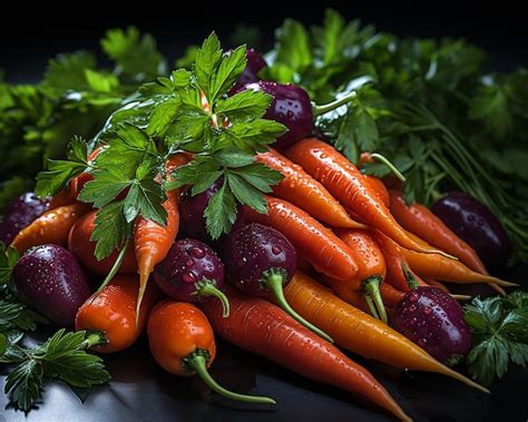 Vibrant Carrot Trio | Premium AI-generated image