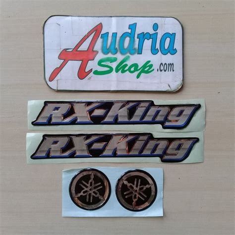 Jual Stiker Emblem Timbul Tulisan Rx King Biru Dan Logo Garputala Set