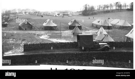 British Troops Embarking For Norway General View Of The Camp At