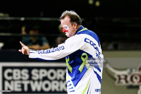 Rodeo Clown Flint Rasmussen Performs During The Final Round Of The