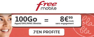 Nouvelle promotion inattendue de Free Mobile 100Go à 8 99