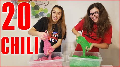 Faccio 20 CHILI Di SLIME GEL Con Mary By Giulia Guerra YouTube