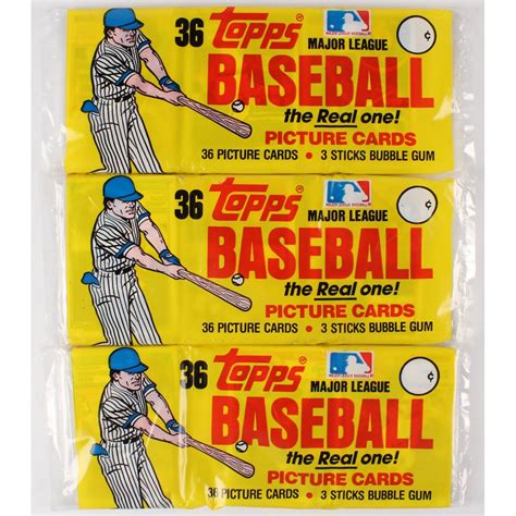 Lot Of Topps Baseball Unopened Rack Packs With Cards