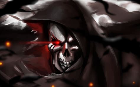 Ainz Ooal Gown Glowing Eyes Overlord Anime Artwork Fantasy Art