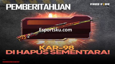 Fakta Menarik Senjata Kar K Free Fire Ff Mematikan Esportsku