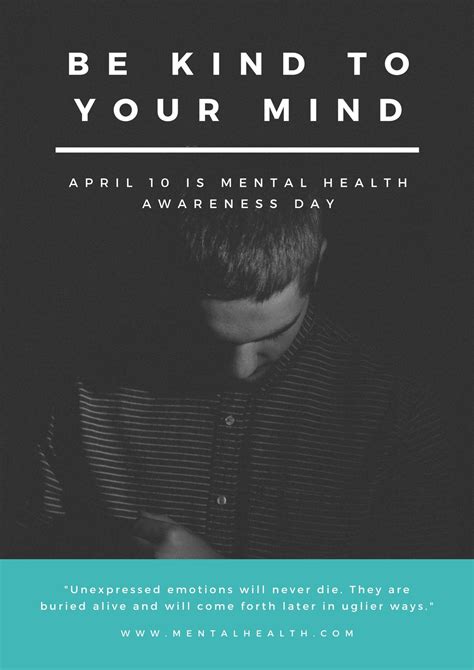 Free Custom Printable Mental Health Awareness Posters Canva