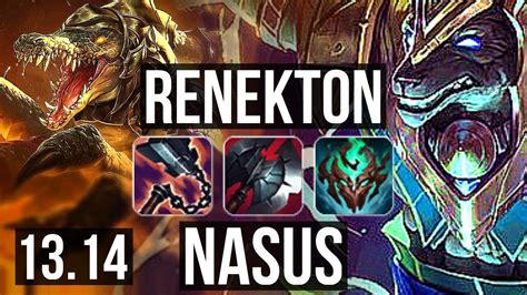 Renekton Vs Nasus Top Rank Renekton Rank Dominating