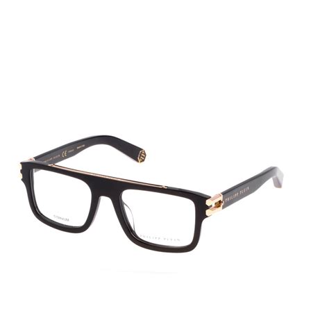 Philipp Plein Vpp M Lightfighter Glossy Black Eyeglasses Man