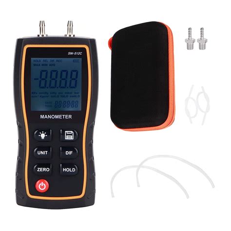 sndway digital differential manometer handheld gas pressure tester