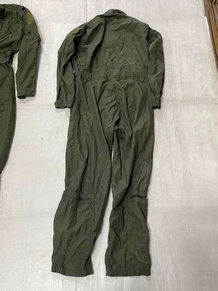 (2) Genuine Air Force flight suits, 42L and 42R, good - Albrecht ...