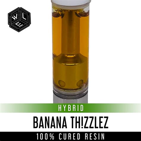 White Label Extracts Banana Thizzlez 100 Cured Resin Cartridge 1 Gram