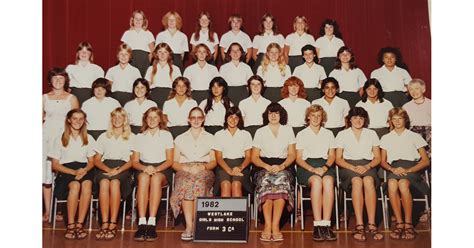 School Photo 1980s Westlake Girls High School Auckland Mad On