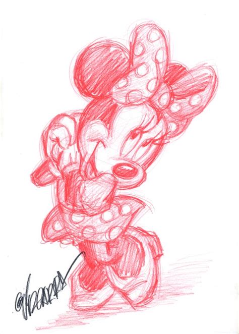 Lovely Minnie Original Drawing Joan Vizcarra Art Catawiki