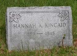 Hannah Arnold Kincaid Memorial Find A Grave