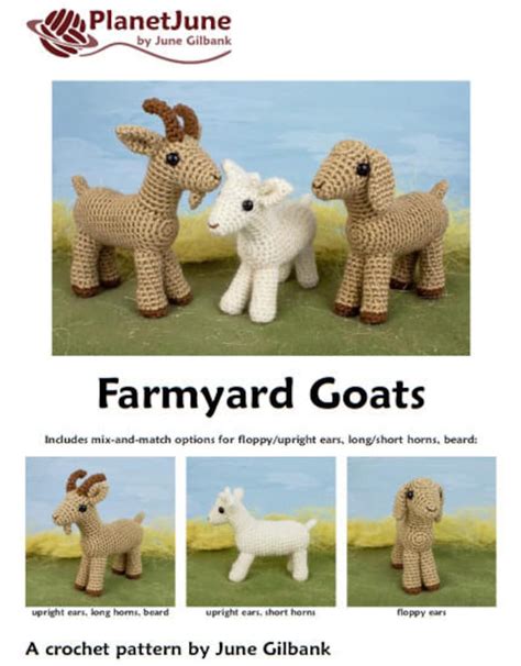 Farmyard Goats Amigurumi CROCHET PATTERN Digital PDF File Etsy Canada