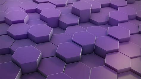 Lilac Hexagon Background Footage Moving Colorful Mosaic Chaotic