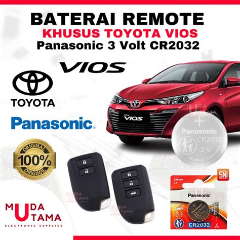 Promo Baterai Remote TOYOTA VIOS ORIGINAL PANASONIC CR2032 Battery