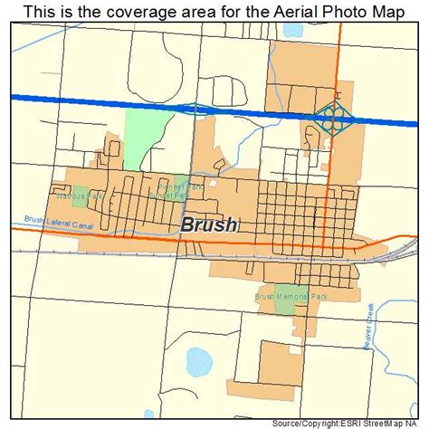 Aerial Photography Map of Brush, CO Colorado