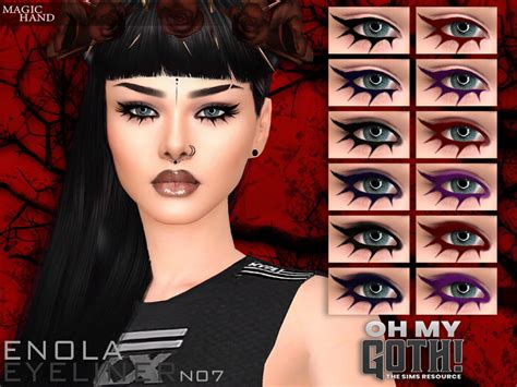 The Sims Resource Oh My Goth Enola Eyeliner N07