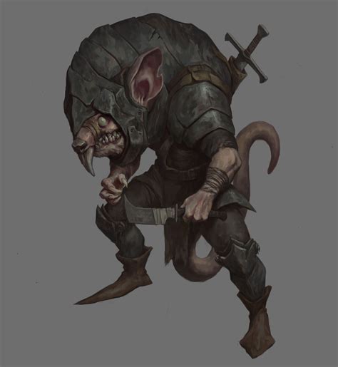 Artstation Rat Warrior Paulo Jenssen Fantasy Races Fantasy Rpg