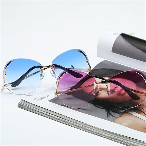 Metal Curved Legs Oversized Sunglasses Sunglasses Women Sunglasses Free Delivery India