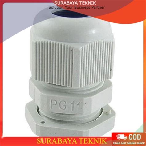 Jual CABLE GLAND PG11 PUTIH PLASTIK KABEL GLAND Shopee Indonesia