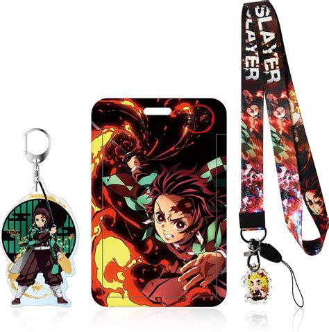 Buy Tjiusi Anime Lanyard For Keys Id Badge Holder Cool Tanjiro Keychain