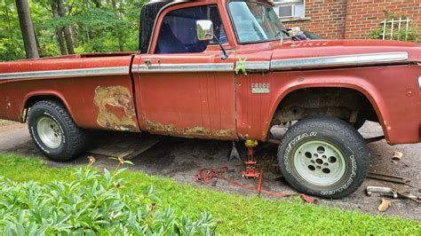 Dodge D100 Front Suspension Finally Done Gasser Fail First Drive Youtube