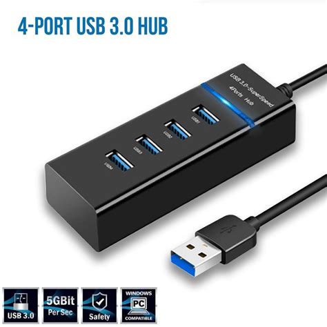 Buy Hub Usb Gbps High Speed Usb Hub Multiple Port For Pc Computer