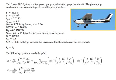 Solved 1 Calculate The Induced Drag Factor K Of The Chegg