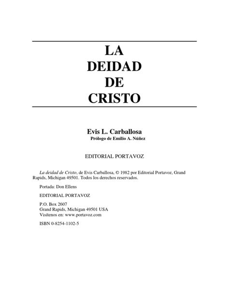 La Deidad De Cristo Pdf Consejo De Calcedonia Cristología