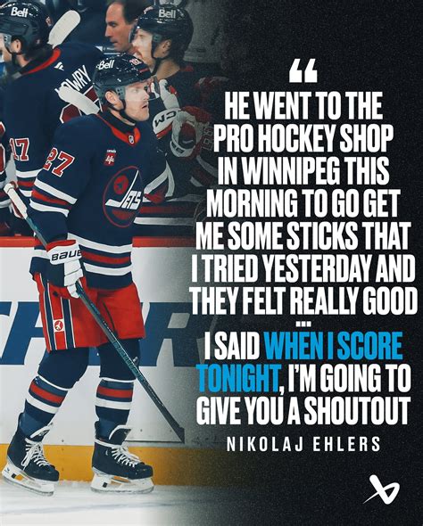 BAUER Hockey | Ehlers with a quick shoutout to Richie in the post-game
