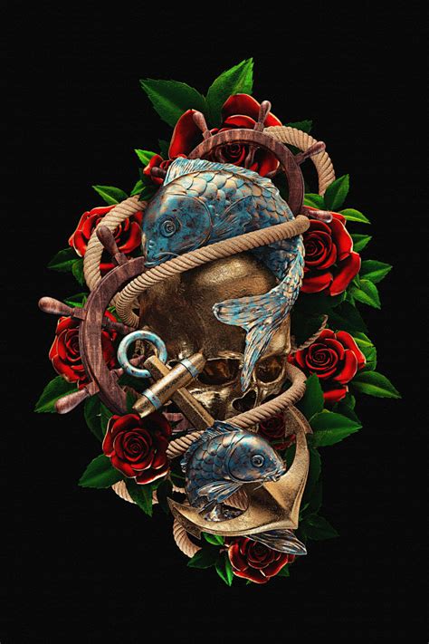 Billelis Traditional Tattoo 3D Illustration Series Art1