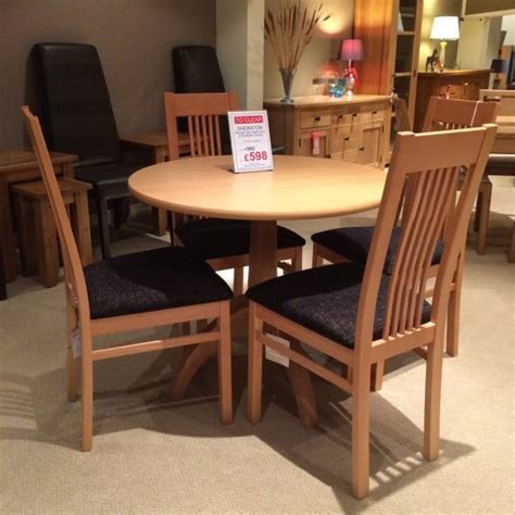 Sheraton Dining Table & 4 Chairs - Clearance