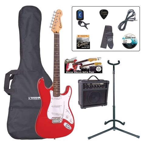 Encore E6 Electric Guitar Outfit Red At Gear4music