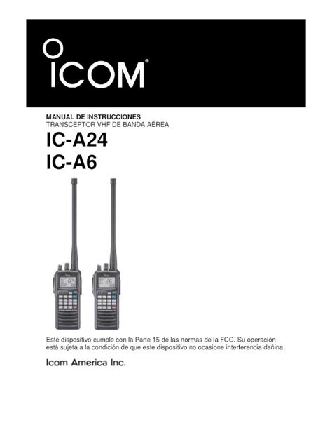 Pdf Manual De Instrucciones Transceptor Vhf Manual De