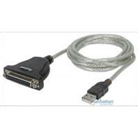 Cable Convertidor Manhattan Usb A Paralelo Db25 1 8M Impresora IBC