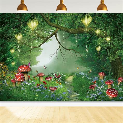 Amazon Fairytale Forest Backdrop 84x60Inch Enchanted Forest