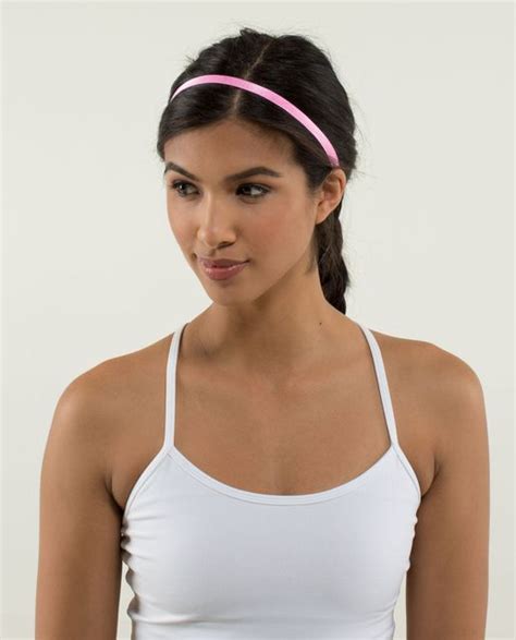 Lululemon Skinniest Satin Pirouette Headband Pow Pink Light Lulu