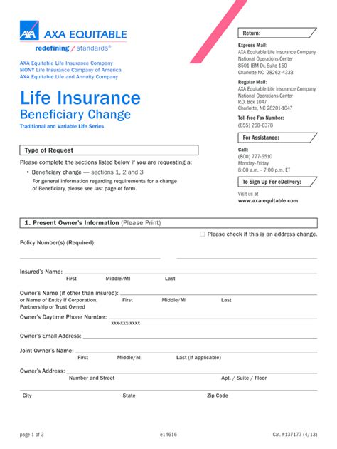 Axa Form E14616 2020 2022 Fill And Sign Printable Template Online