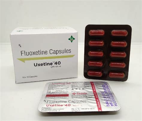 Fluoxetine Hydrochloride 40mg Capsules For Clinical Hospital Purity