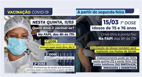 Vacina Covid Prefeitura De Ourinhos Imuniza Idosos De Anos Ou