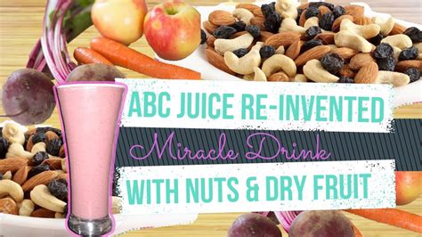 Miracle Drink Healthy Abc Juice With Dry Fruits Apple Beetroot