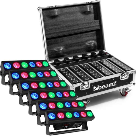 Uplight Lichtset Beamz Bbb Led Bar Accu Uplights In Flightcase