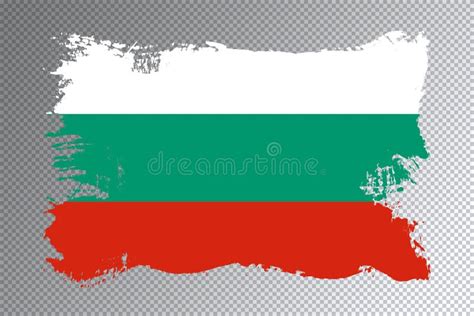 Bandera Bulgaria Derrame De Pincel Bandera Nacional Stock De