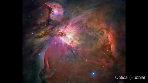 Nasa Svs The Orion Nebula Visible And Infrared Views