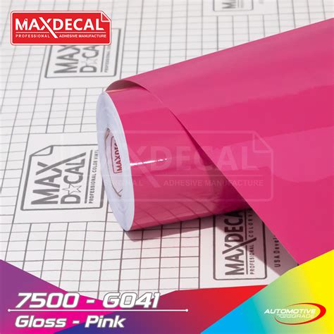 MAXDECAL 7500 G041 Gloss Pink MAXDECAL Professional Automotive