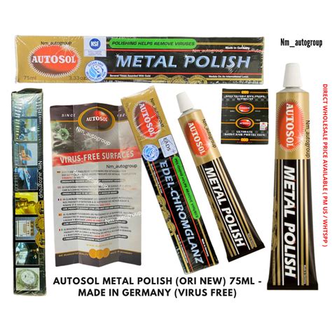 Autosol Metal Polish Grade A Ml Ori Made In Germany Shopee