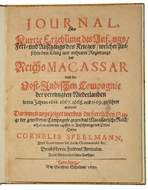 Dutch East India Company Journal Oder Kurtze Erzehlung Des Anfangs