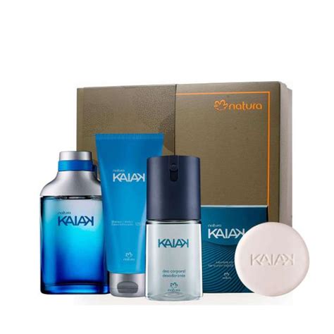 Kit Presente Natura Homem Perfume Masculino Kaiak Tradicional Sabonete